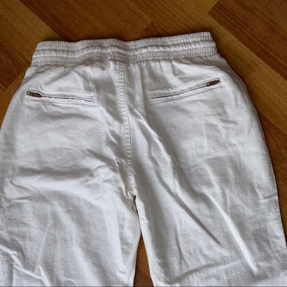 WHITE CROPPED PANTS - Picture 7 of 7